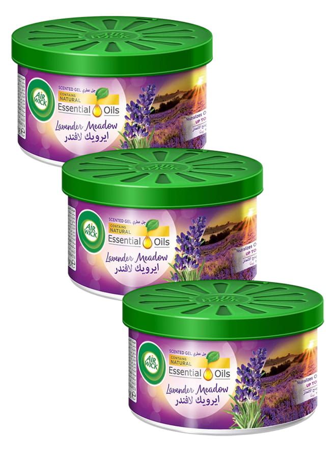 معطر جو جل برائحة اللافندر، 3 × 70 غرام